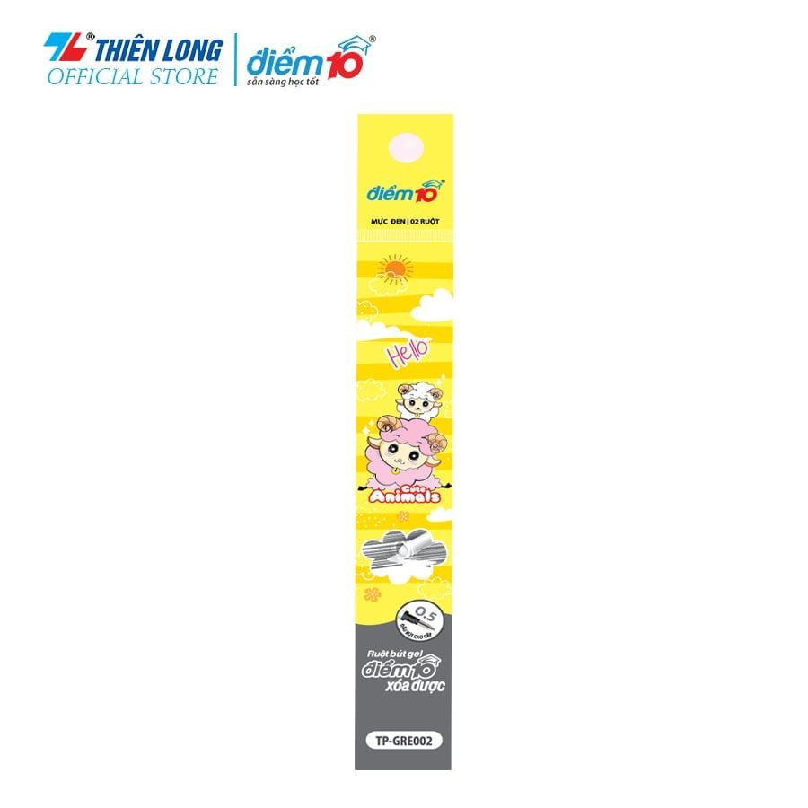 Combo 10 Bộ 2 ruột bút gel xóa được Thiên Long Điểm 10 TP-GRE002
