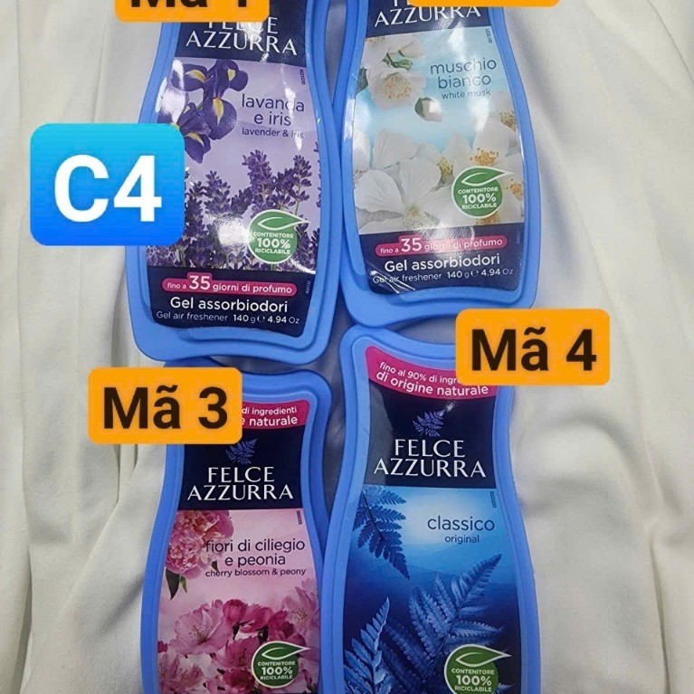 COMBO 2 hộp Sáp thơm dạng gel Felce Azzurra