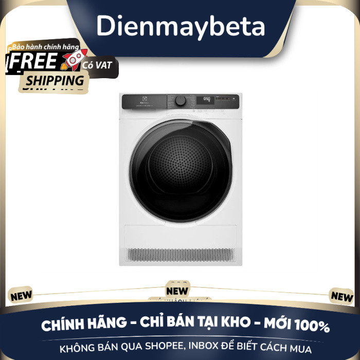 [KHÔNG BÁN QUA SHOPE] EDH803J5WC Máy sấy bơm nhiệt Electrolux UltimateCare 8 kg EDH803J5WC [GIAO LẮP