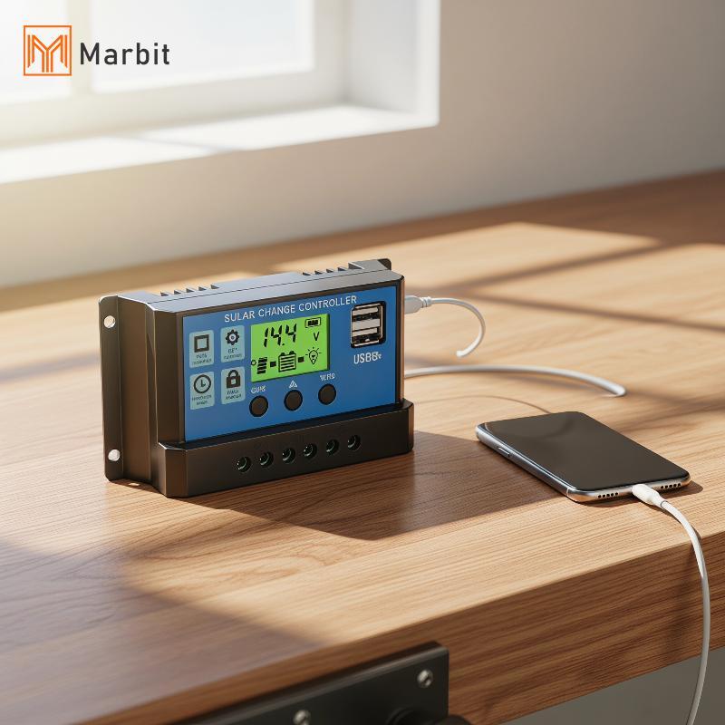 [Mar-T] Bộ điều khiển sạc năng lượng mặt trời 10A / 30A Bảng điều khiển năng lượng mặt trời Bộ điều 