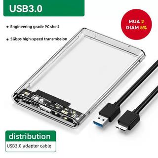 Ốp lưng ổ cứng USB C Type C 3.0 2.0 Vỏ ổ cứng gắn ngoài 2,5 inch SATA SSD Hỗ trợ di động 6TB