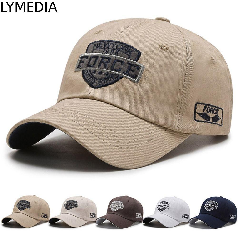 Mũ bóng chày LYMEDIA, Mũ Snapback có thể điều chỉnh chống nắng, Mũ chống nắng thêu ngoài trời