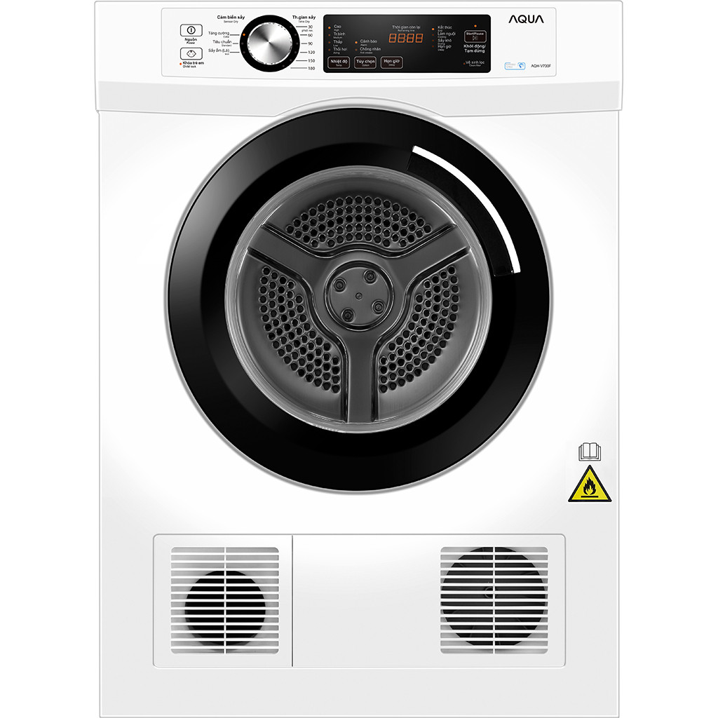 AQH-V700FW 7 Kg | AQH-V800H(SS) 8 Kg | AQH-V901K(PS) 9 Kg - Máy Sấy Thông Hơi AQUA [Freeship HCM] {G