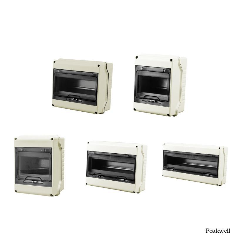 PEAK 3 5 8 12 18Ways Nhựa Ngắt Mạch Hộp Phân Phối Nắp Trong Suốt Phân Phối Điện Hộp Bảo Vệ IP65 Wate