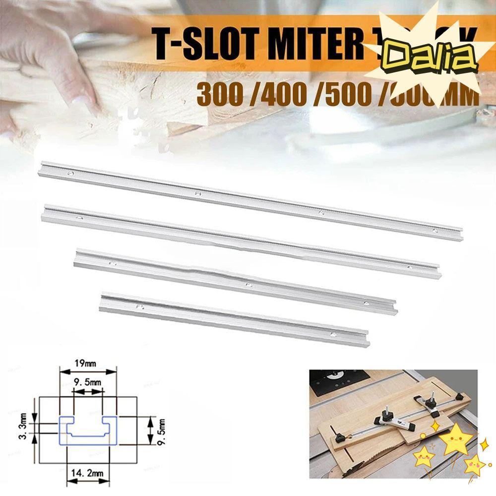 DALIA 1 Cái T-Slot Track, T Slider Fixture Slot Slide Guide Rail T-Track, 300-600mm 19 Loại 19x9.5mm