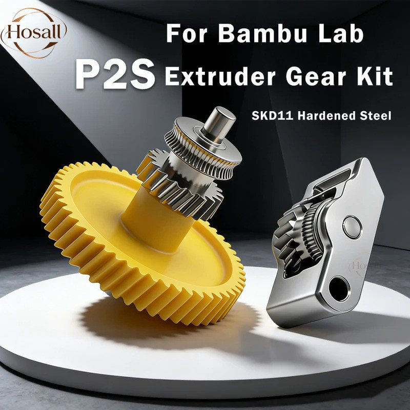 HB Cho Bambu Lab P2S Bộ Bánh Răng Máy đùn Bánh Răng Thép Cứng Mịn Độ Chính Xác Cao Chống Mài Mòn Bam