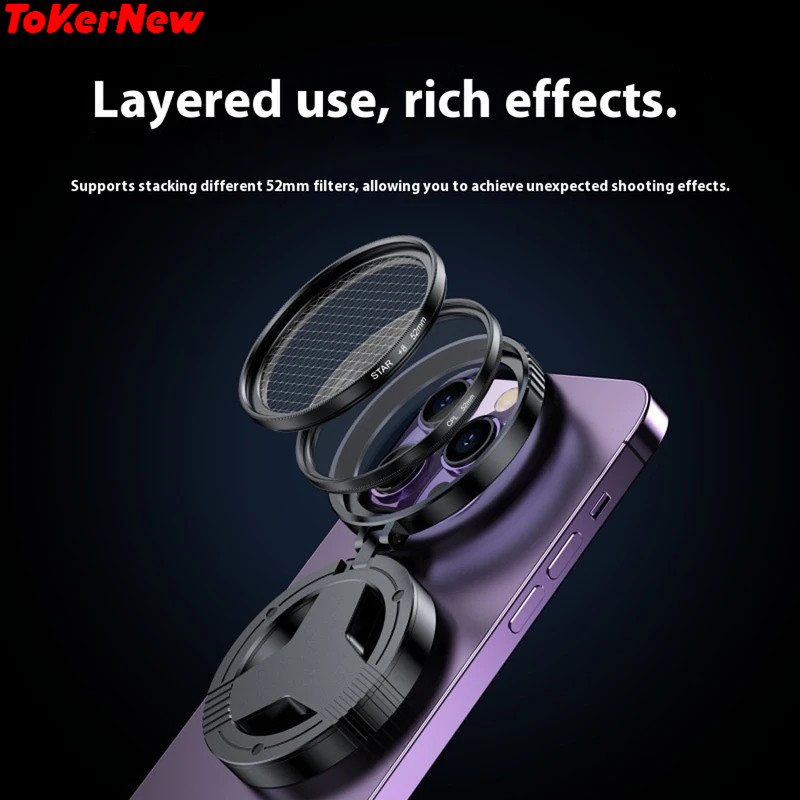 Anti-Reflection Polarizer Filter Magnetic Phone CPL Filter Optical Coating Starry Light HD Photograp