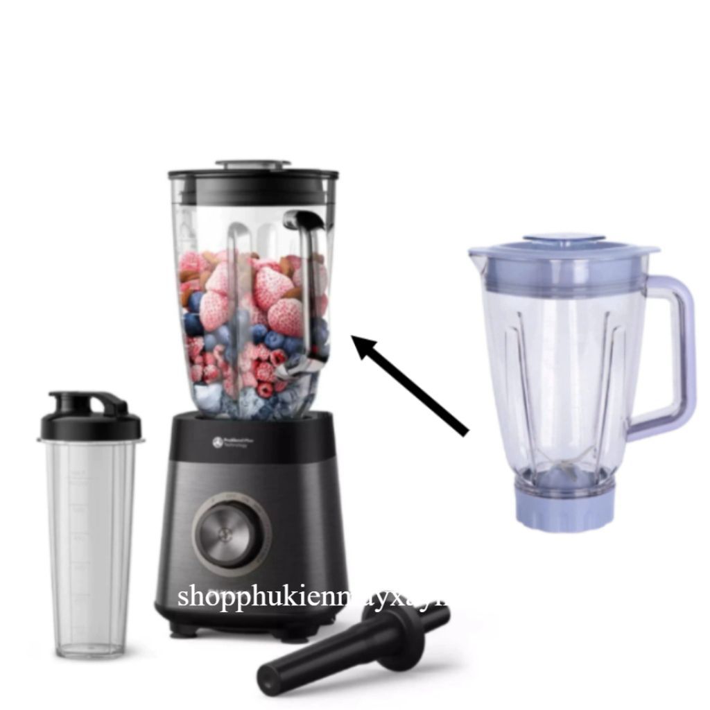 Phụ kiện thay thế cối ly  Máy Xay Sinh Tố PL HR3041/00 - shopphukienmayxay