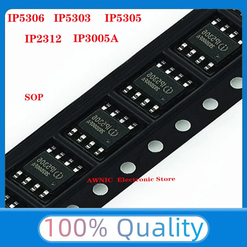 5 CÁI IP5306 IP5303 IP5305 IP2312 IP3005A IP6505 IP6505T SMD SOP8 Chip ic