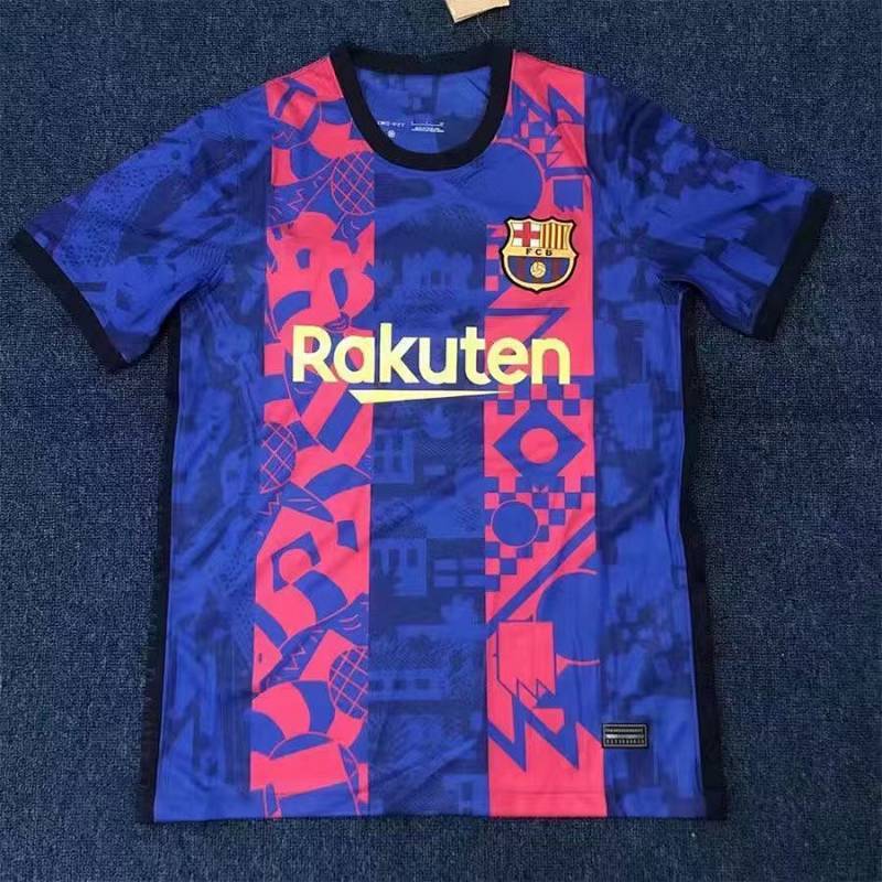 Barcelona Erke Jersey Men's T-shirt Short-Sleeved Clothing Summer Sportswear Racing Suit Training We