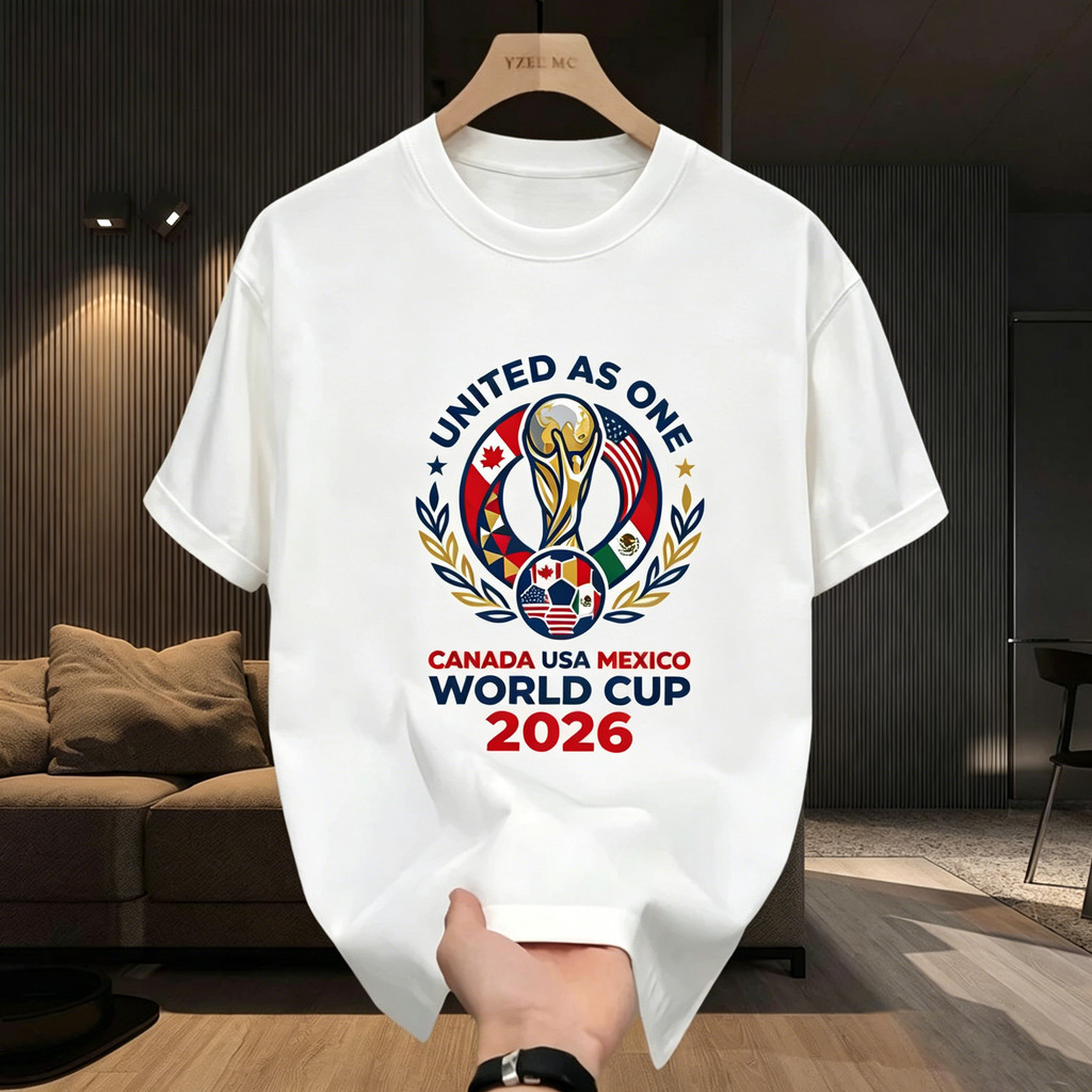 NóngÁo thun World Cup 2026 "United We Stand" dành cho nam và nữ Thiết kế hiện đại và sáng tạo