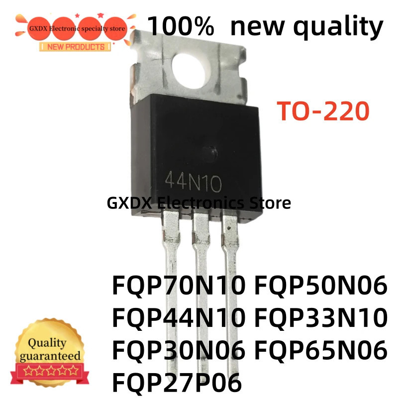5 Chiếc FQP70N10 FQP50N06 FQP44N10 TO220 FQP33N10 FQP30N06 FQP65N06 FQP27P06 TO-220 Hiệu Ứng Trường 