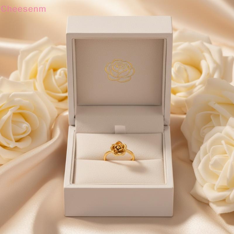Cheesenm Gold Rose Chain Nelace Set 1 Chiếc Nhẫn Bao Gồm Lý Tưởng Cho Nữ Thời Trang TH