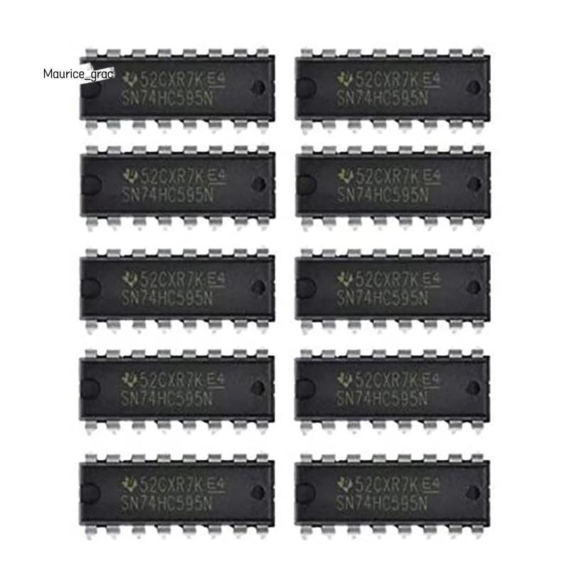 10 CHIẾC IC 74HC595 74HC595N SN74HC595N DIP-16 Logic-Shift Đăng ký