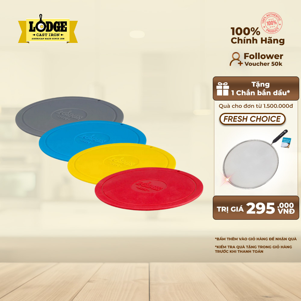 Lodge - Lót nồi chảo silicon cao cấp nhiều màu