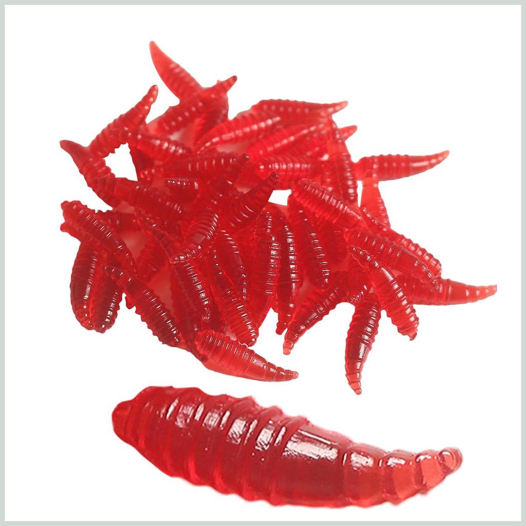 Bass Câu Cá Giun Bộ 50 Bánh Mì Giun Không Cỏ Câu Cá Swimbait Thực Tế Mồi Câu Cá Cho Rắn Đầu Cá Chép 