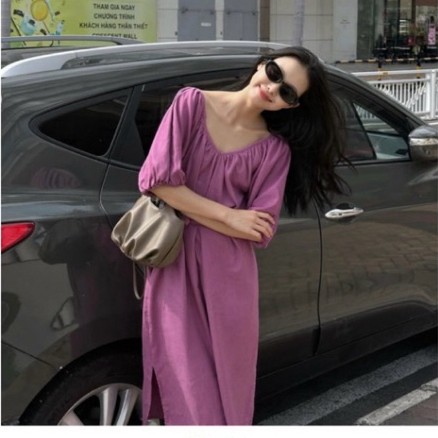 Pass Đầm Lilac Dress brand Aoem Studio (Mua 690k) | Mới 98% | Freesize