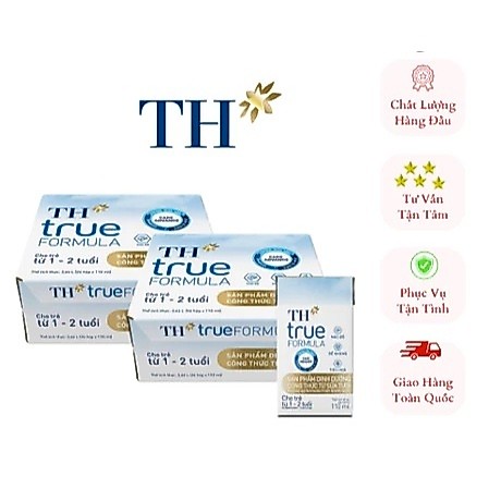 Thùng Sữa Dinh Dưỡng Công Thức TH true FORMULA milk Cho Trẻ 1-2 Tuổi 110ml (24 Hộp)