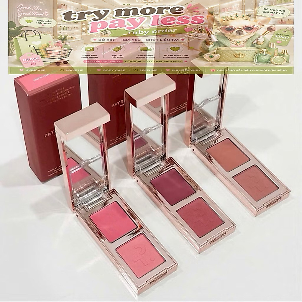 Má hồng Patrick Ta Duo Blush ✨