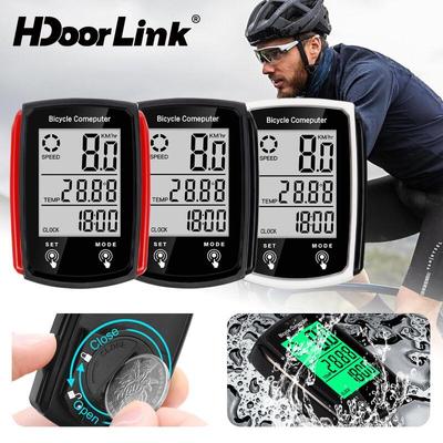 HdoorLink Xe Đạp Có Dây Máy Tính LED Kỹ Thuật Số Xe Đạp Đồng Hồ Tốc Độ Đi Xe Đạp Đồng Hồ Đo Tốc Độ Chống Thấm Nước Có Đèn Nền