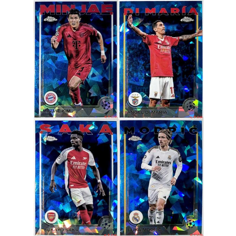 Thẻ bóng đá Kim Minya Dimaria Saca Moderich 2025 topps Sapphire Crushed Ice
