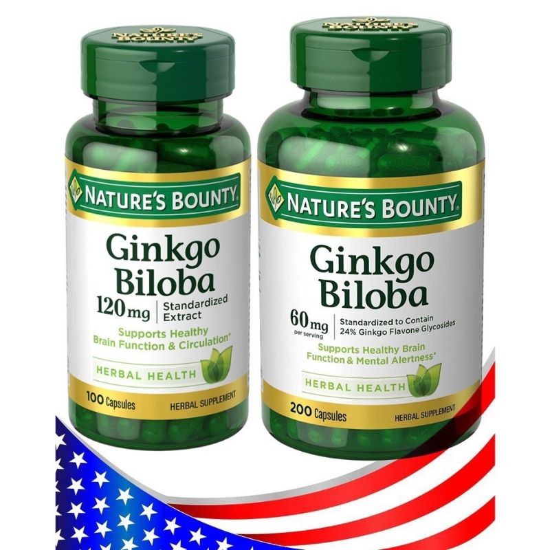 Viên uống bổ não Nature's Bounty Ginkgo Biloba 60mg 60 viên _SmallFamily