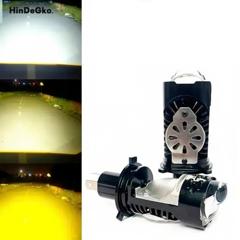 Bóng Đèn Pha LED V50 Pro 40W Chân H4 Siêu Sáng Cho Ô Tô Xe Máy – Ánh Sáng Trắng 6000K Tăng Sáng Mạnh