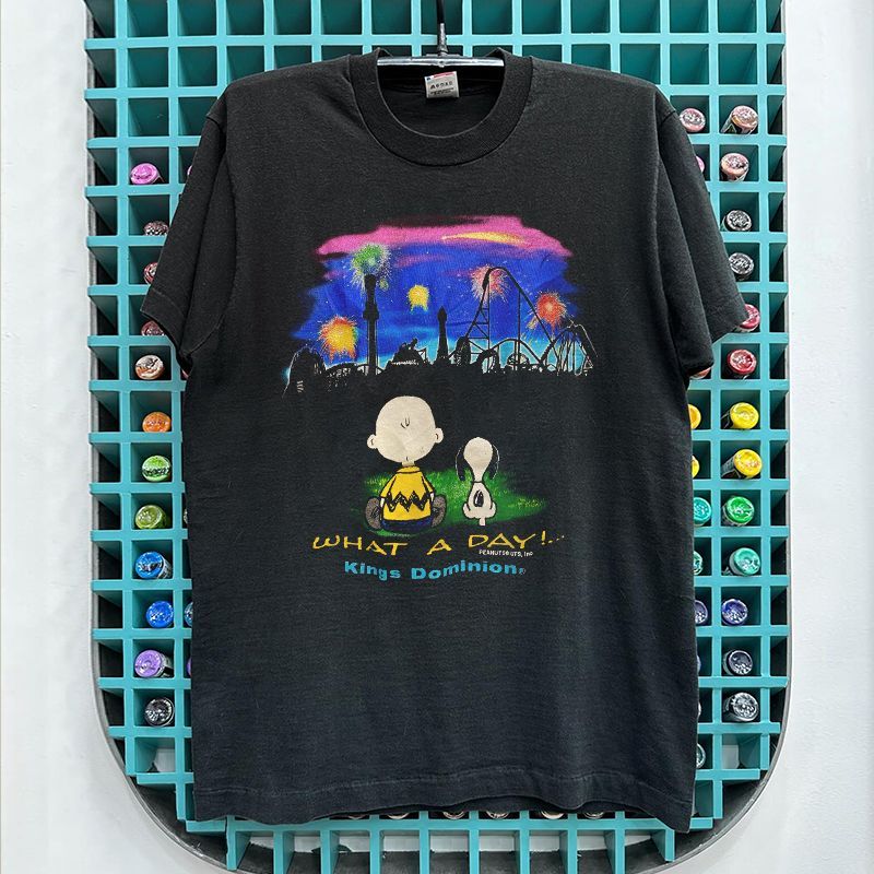 Peanuts Peanuts Comics Charlie Brown Snoopy Healing Hoạt hình Áo thun ngắn tay