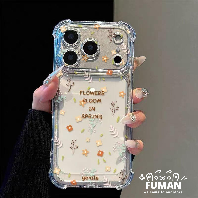 Ốp Điện Thoại Trong Suốt Hoa Tươi Mới Cho Samsung Galaxy J8 J7 J6 J5 J3 J4 J2 Pro Core Prime A9 A8S 