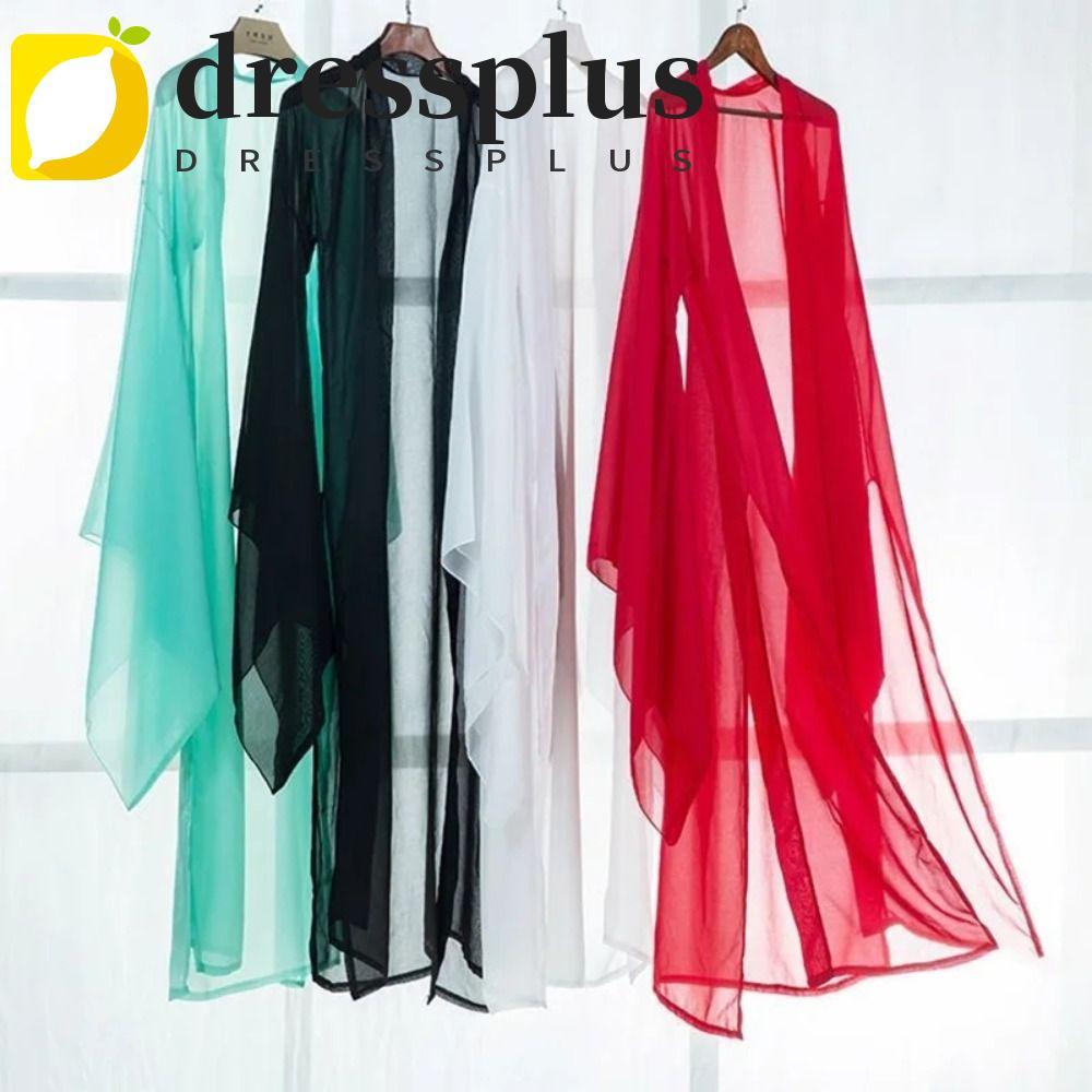 DRESSPLUS Hanfu Cardigan, Áo Sơ Mi Dài Tay Trung Quốc Áo Sơ Mi Tay Trung Quốc, Quần Áo Hanfu Trung Q