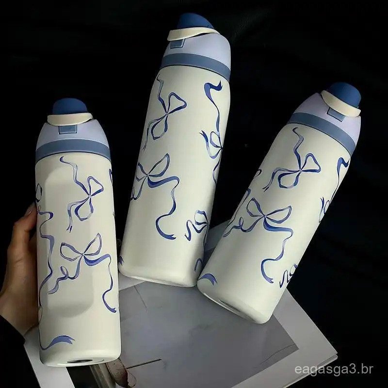 Bình giữ nhiệt chân không họa tiết bướm, 1 gói, 24 Ounces-32 Ounces-40 Ounce Bình nước cách nhiệt du
