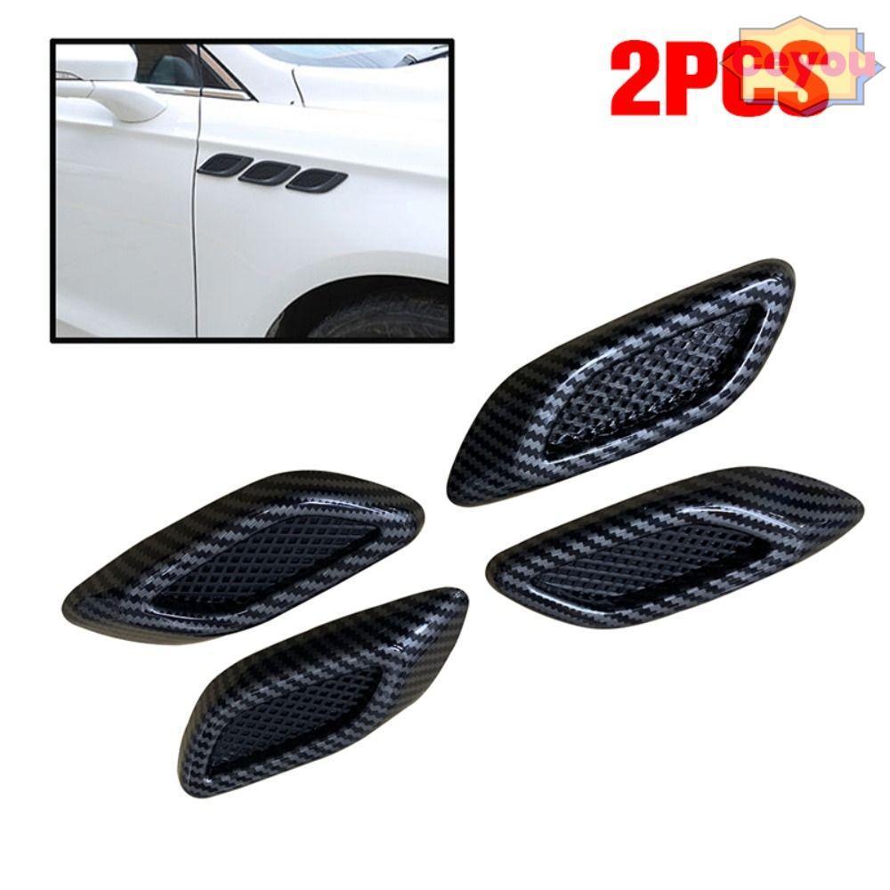 CEYOU Air Vent Hood Scoop, Fiber Vent Cover Car Side Fender, Emulational Outlet Cover Trang trí cho 