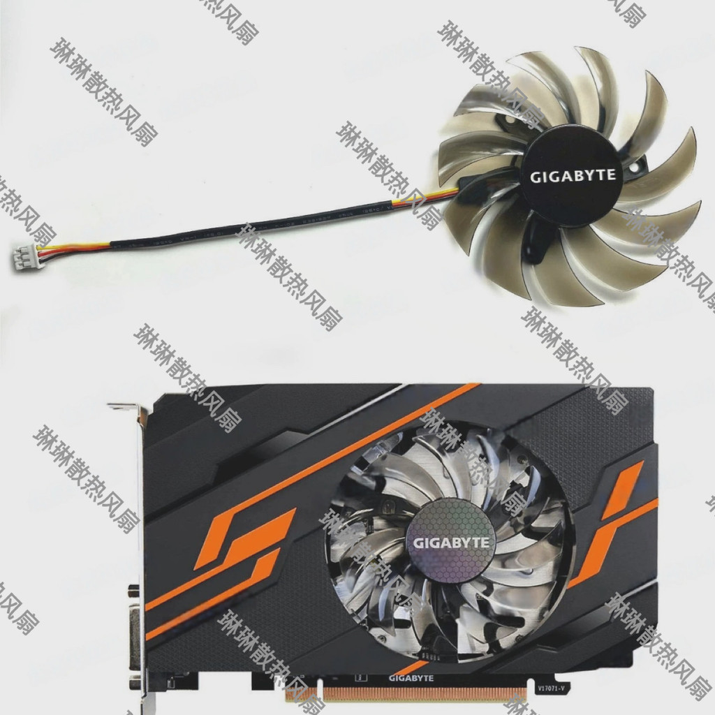 [Bộ tản nhiệt bán chạy] Quạt hiển thị Gigabyte GTX1030 Quạt làm mát N730 Bộ phận hoàn toàn mới