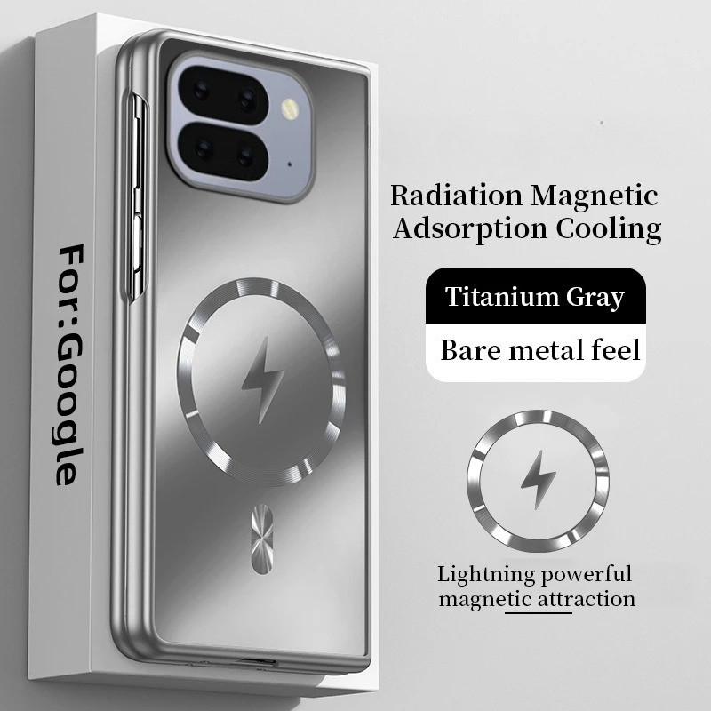 Ốp điện thoại hấp phụ sạc không dây cho Google Pixel 10 Pro Fold 9Pro Fold Matte Frameless Slim Lens