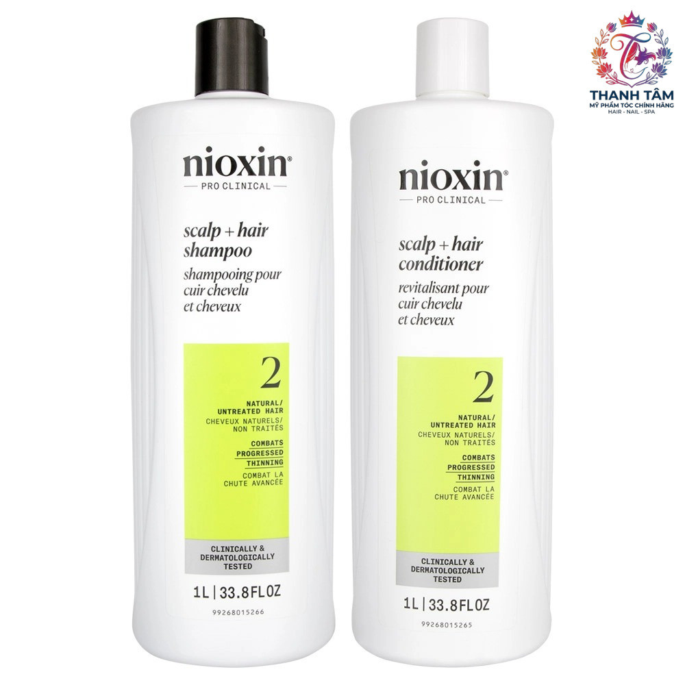 Gội xả Nioxin System 2 chống rụng tóc 1000mlx2 ( New 2025 ) .TT
