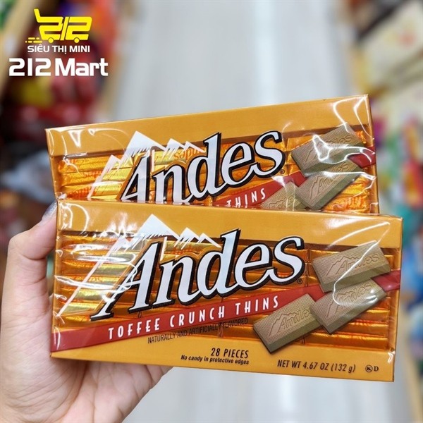 Socola Andes Vị Toffee Hộp 28 Thanh