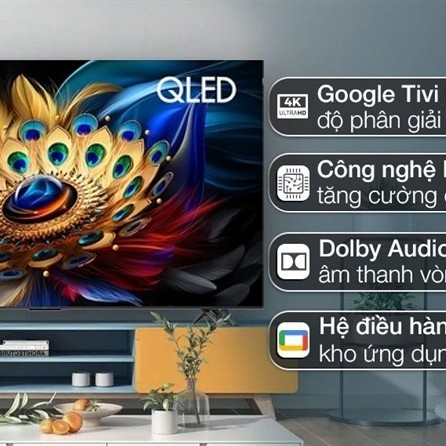 Google Tivi TCL QLED 4K 43 Inch 43C655 2024 - VIỆT NAM Phân phối chính hãng