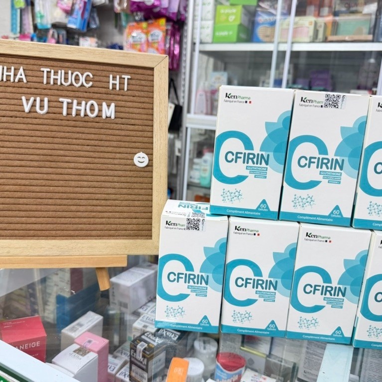 ( Nhập khẩu ) CFIRIN Kenpharma lọ 60viên Pháp- Glutathion, collagen