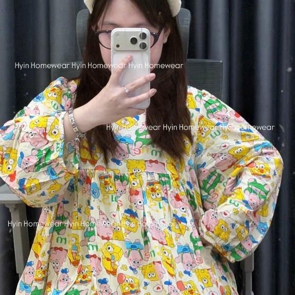 TAG F21 Bộ Đồ Ngủ Tole Form Chuẩn Mặc Nhà Hyin Homewear Tặng Đồ Cột Tóc Size M/L/XL