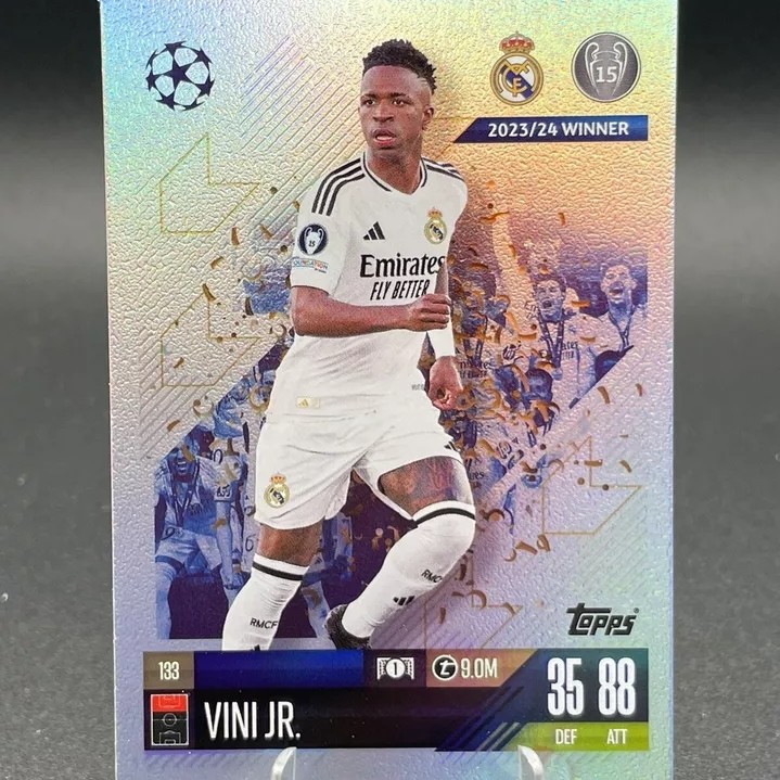 Thẻ Vinicius Jr Match Attax 2024/2025 (Real Madrid) (24/25)