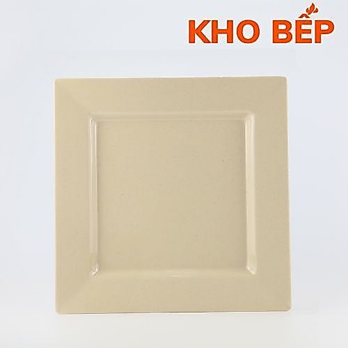 Dĩa Melamine Vuông Thái SUPERWARE Nhựa 100% Melamine Nâu Đá - Stone [HCM]