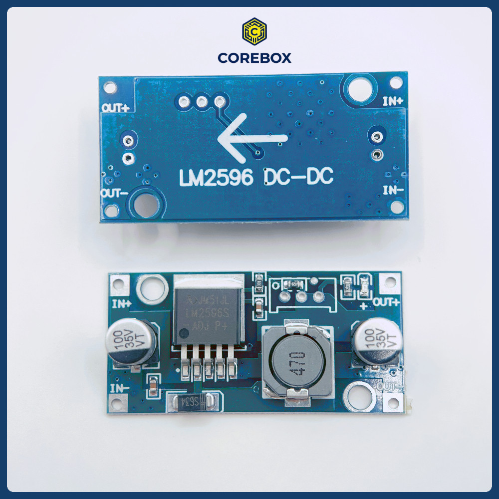 Mạch Giảm Áp DC-DC LM2596 3A - Module Hạ Áp Buck Converter Đầu Vào 4V-40V ADJ - CoreBox