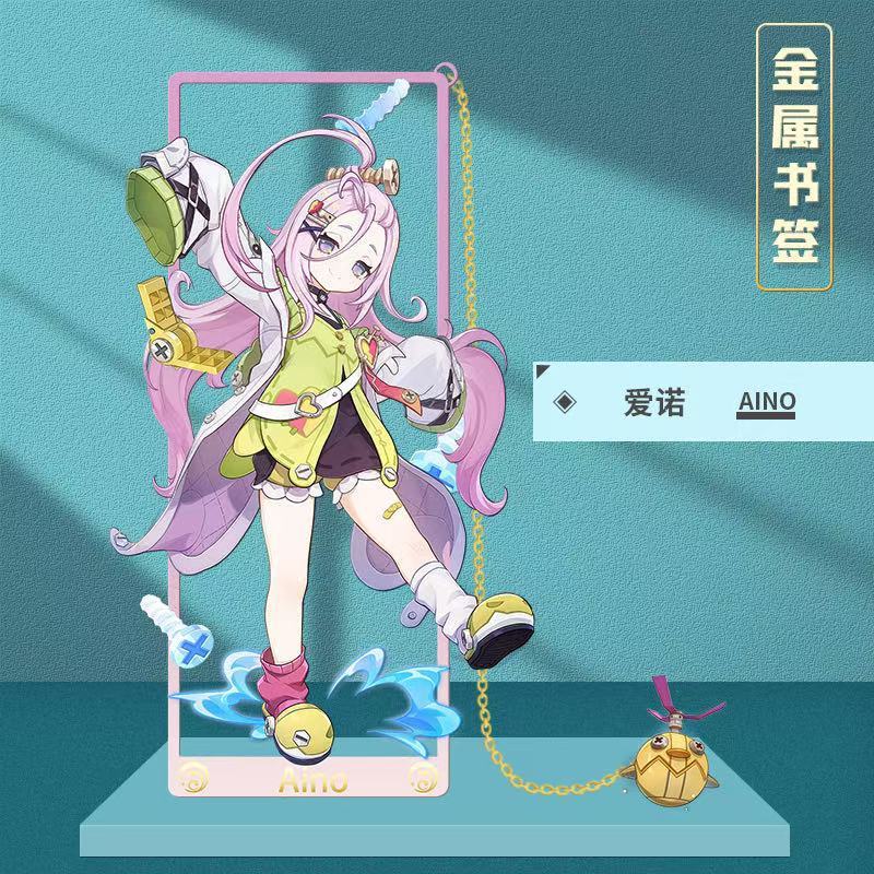 ❈ ✴ Genshin Impact The Aino ❈ ❈ Dấu trang rỗng bằng kim loại