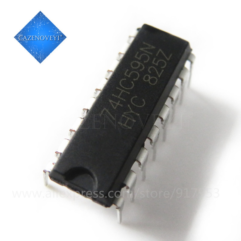 10 Cái SN74HC595N SN74HC595 74HC595N 74HC595 DIP-16 chip gốc mới