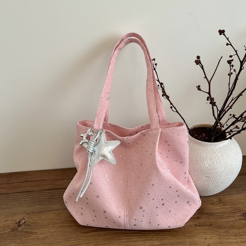 Girly Heart Star Polka Dot Bucket Bag Bag Bag Bag Capaci Girly Heart Star Polka Dot Bucket Bag Dung 