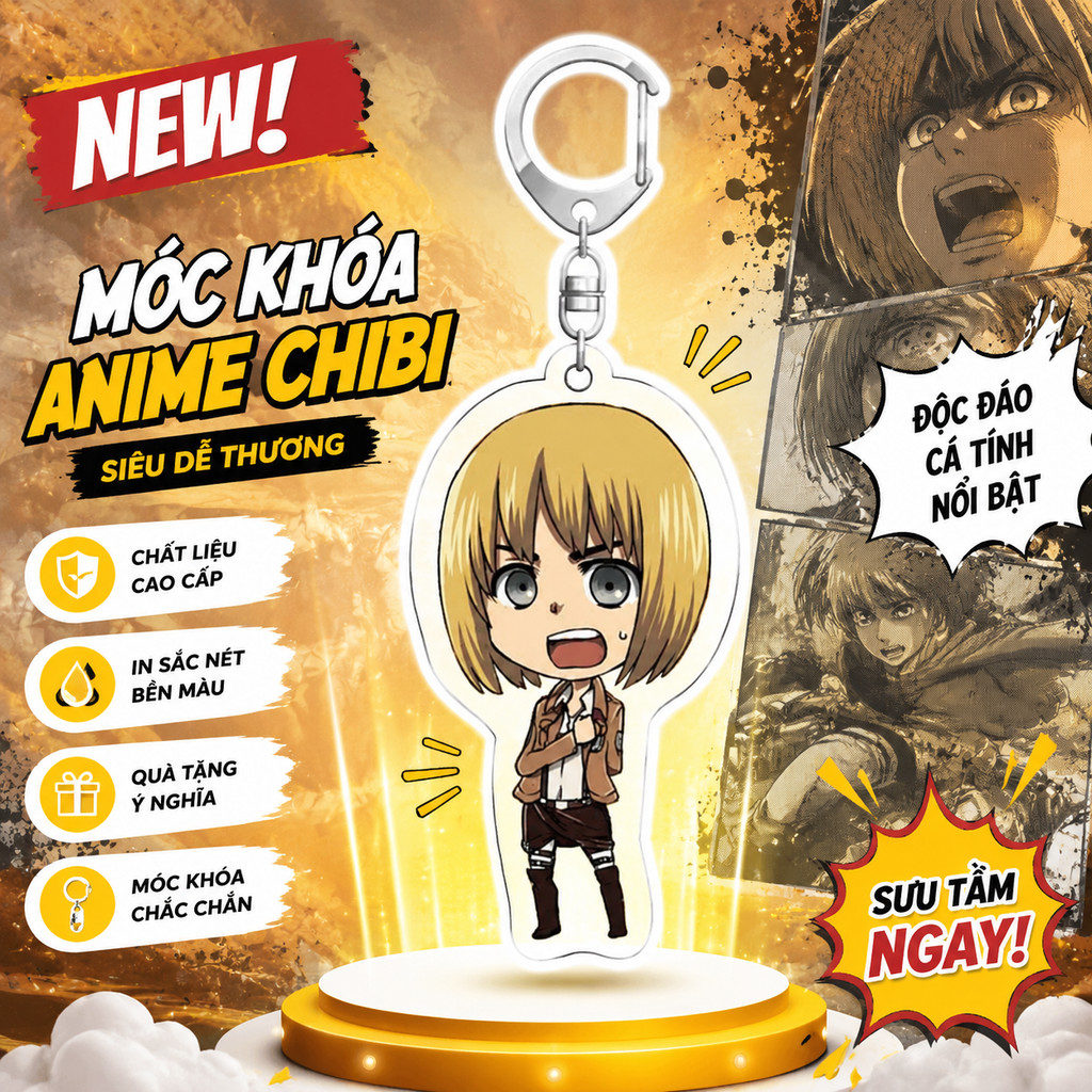 Móc khóa Tấn công Titan Eren Jaeger Carla Jaeger Mikasa · Ackerman Armin Arlert (Interlayer) Attack 