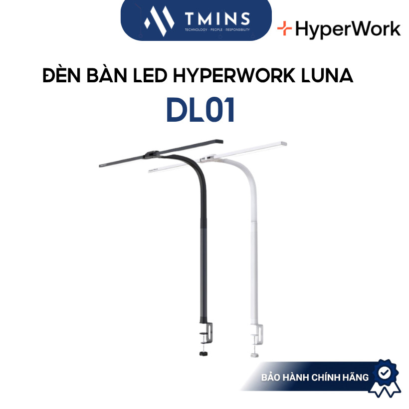 Đèn bàn LED HyperWork Luna | DL01 - Bảo hành Chính Hãng