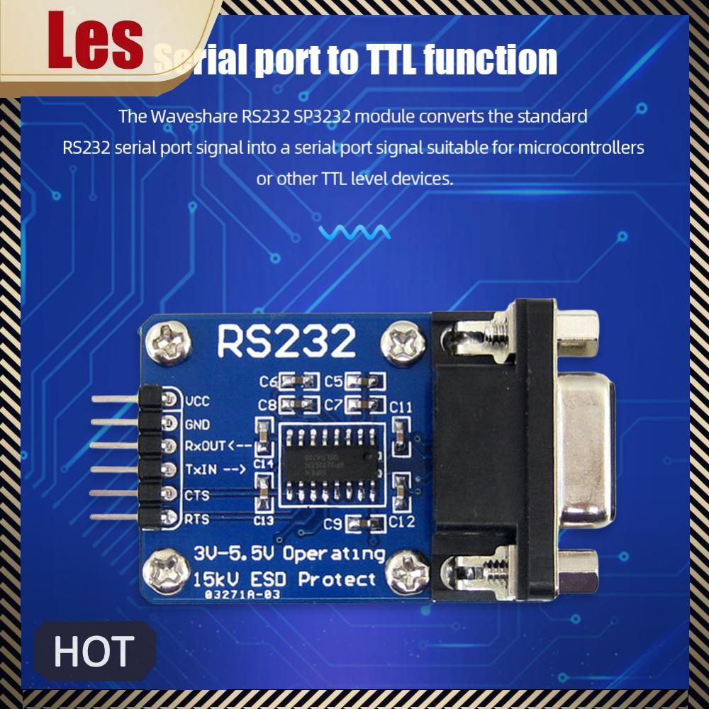 Waveshare RS232 Sang TTL Mô-đun 3V-5.5V RS232 SP3232 Mô-đun SP3232 Chip RS232 Sang TTL Dây nối tiếp 