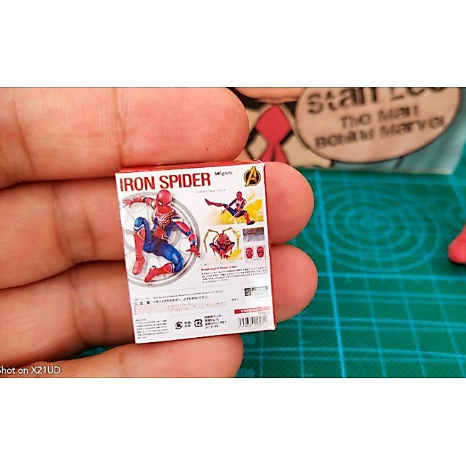 Hộp Mini Thu Nhỏ SHF Avengers 3 Iron Spiderman Mini Box Đạo Cụ Lính