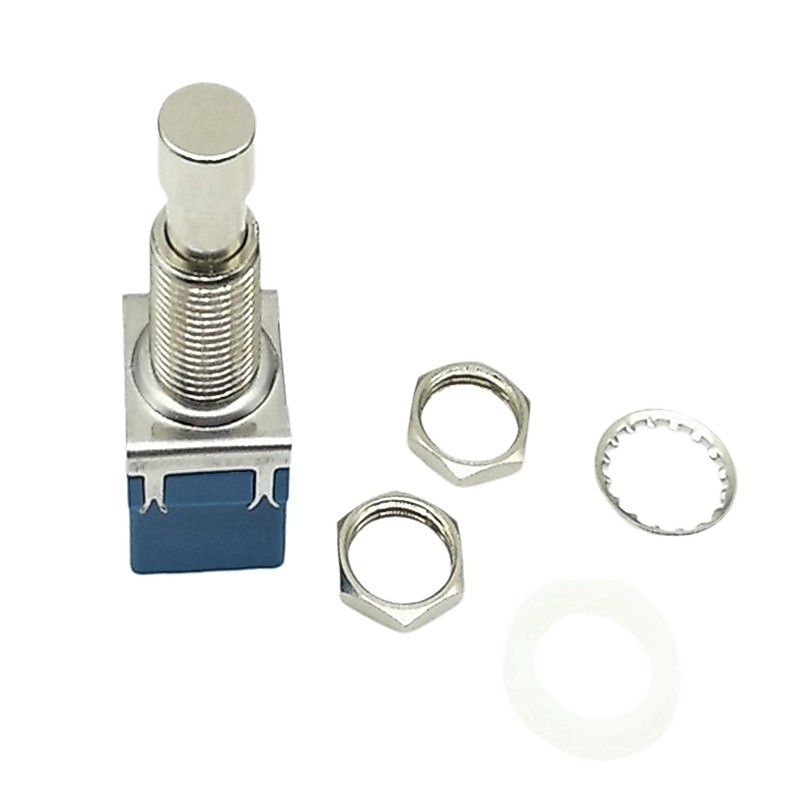 Mya 5 Cái 3PDT 9 Pin Hộp Stomps Guitar Hiệu Ứng Bàn Đạp Footswitch True Bypass Hàn Lug